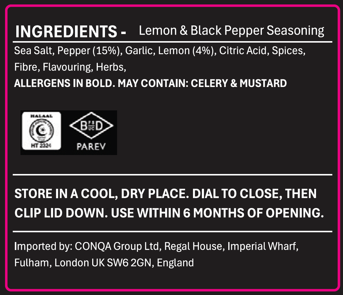 Ina Paarman | Lemon & Black Pepper Seasoning